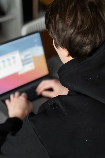 A split screen image showing a student attending an online coding class on the left, and a group of professionals collaborating on a cybersecurity project in an office on the right. This image visually represents both online learning and practical application of skills in the workplace.