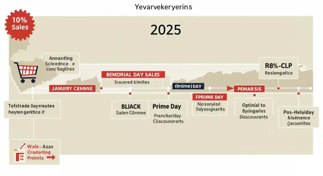 2025 sales event timeline for apparel and home goods