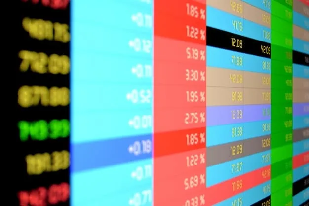 A split-screen digital display showing a balance sheet on one half and a cash flow statement on the other. Arrows and highlights indicate key figures and trends being analyzed by an accountant.