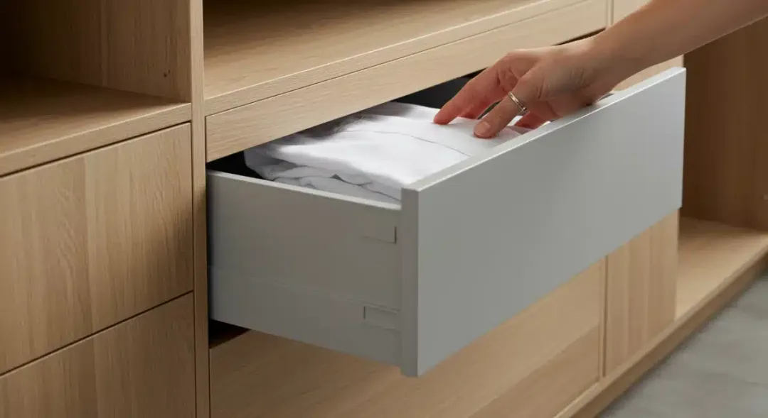 Efficiently folding and storing clothes in minimalist closet