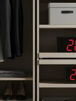 Organized minimalist wardrobe for 2026, showcasing efficiency and style