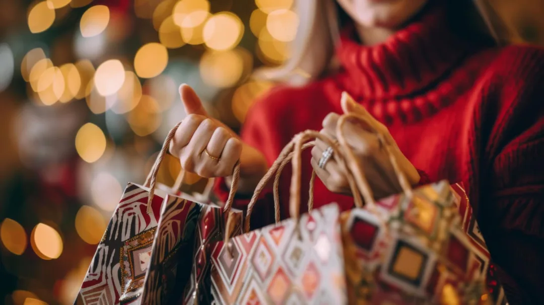 a person doing Holiday Shopping in 2026.