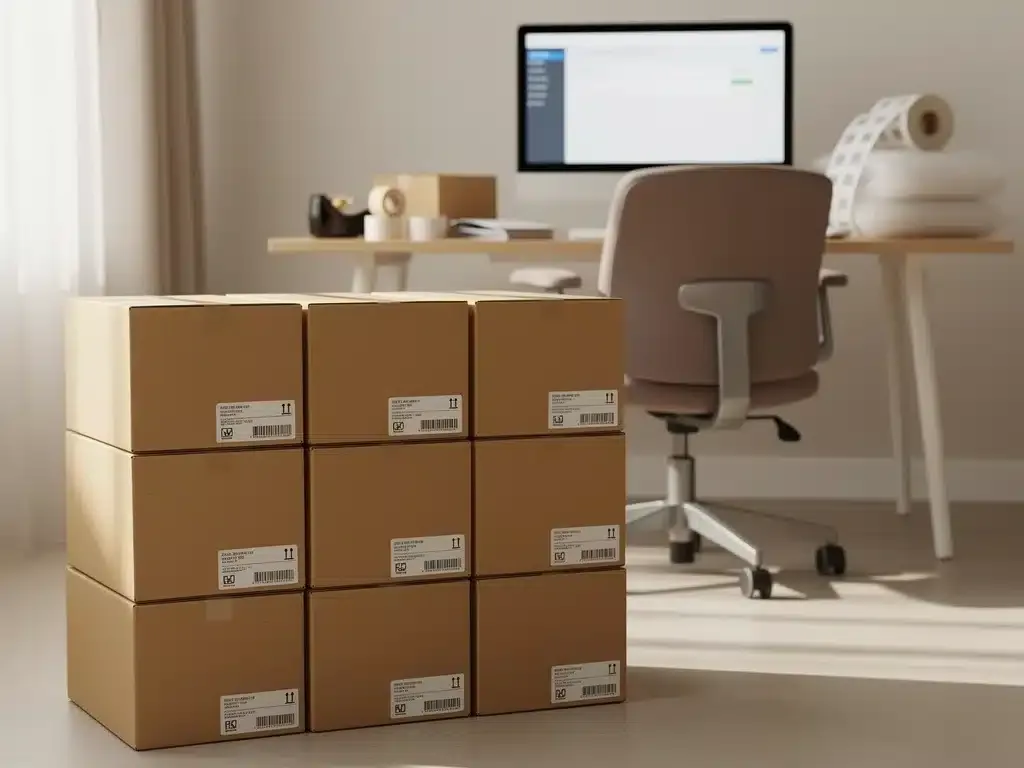 Packaged products ready for shipment after successful arbitrage
