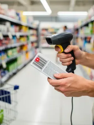 Savvy shopper scanning products for retail arbitrage profit