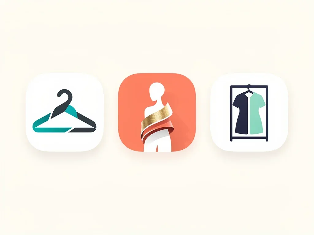 Comparison of three leading personal styling app icons