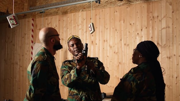 US Special Forces soldiers training alongside African troops in a joint military exercise, demonstrating cooperation and knowledge transfer.