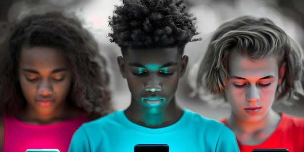 A group of diverse avatars socializing in a vibrant virtual environment, showcasing the social interaction and personalization aspects of the metaverse.