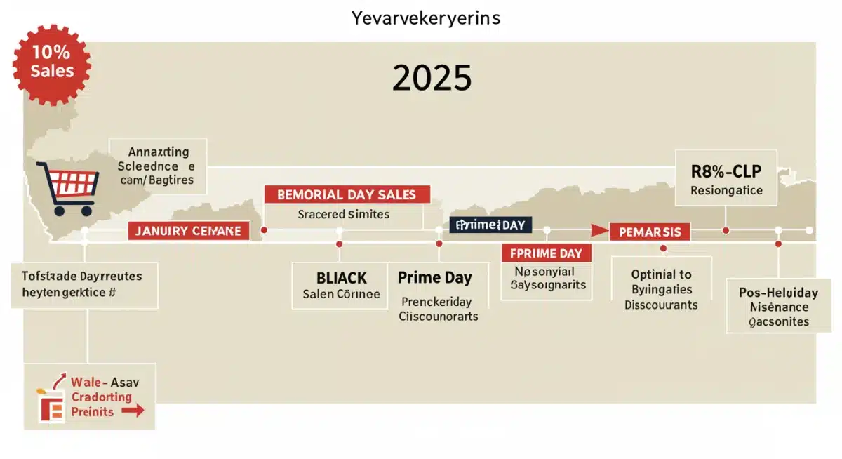 2025 sales event timeline for apparel and home goods