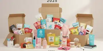 Illustration of diverse products from top subscription boxes, emphasizing smart savings and value in 2025.