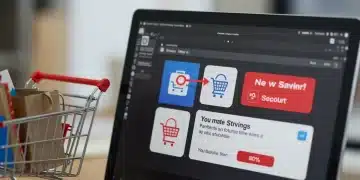 Browser extension icon applying instant discount at online checkout