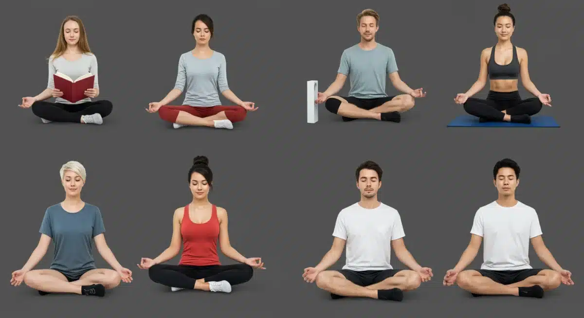 Diverse individuals engaged in holistic personal development activities