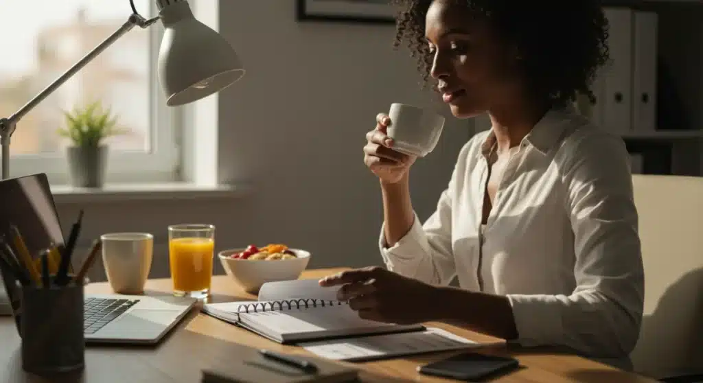 5 Morning Rituals: Boost Productivity 10% in 2025 for US Pros