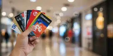 Smart shopper holding discount gift cards for significant savings