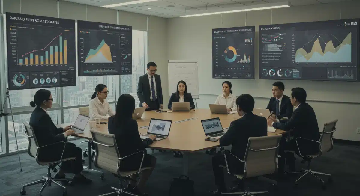 Professionals collaborating in a modern office, reflecting growth in the tech and professional services sectors.