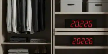 Organized minimalist wardrobe for 2026, showcasing efficiency and style