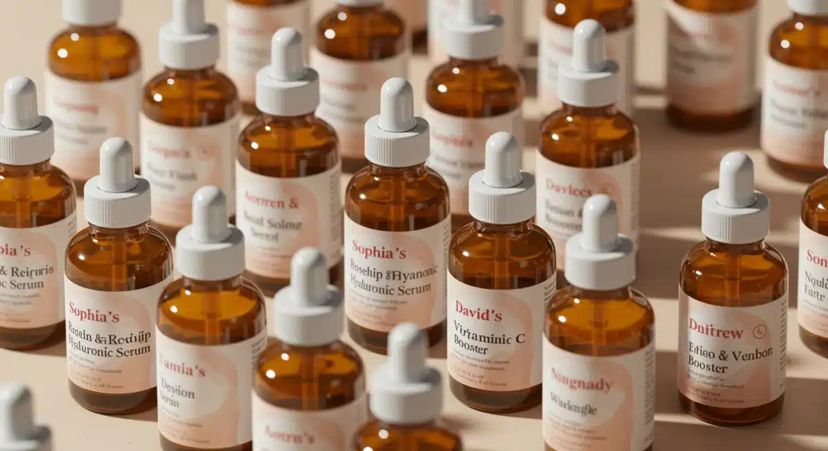 Collection of personalized skincare products