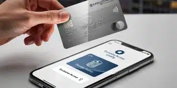 Credit card and smartphone displaying loyalty program app with double points and exclusive access features.