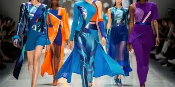 Models on runway showcasing 2026's boldest color trends in diverse outfits.