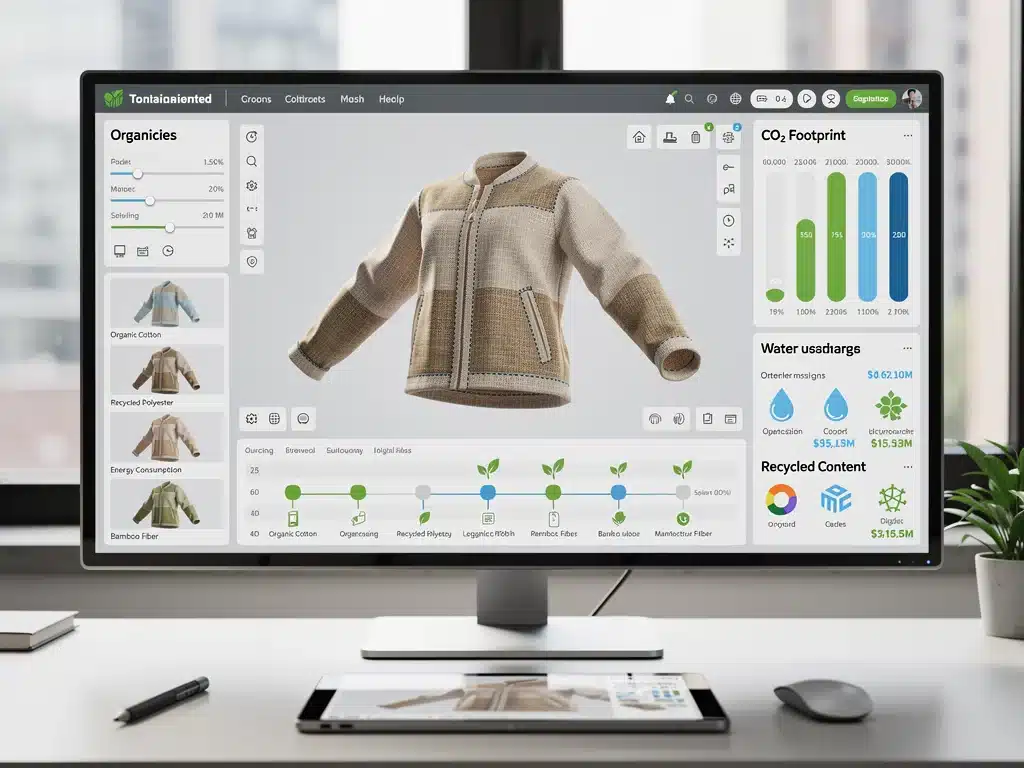 AI-powered sustainable fashion design with environmental data